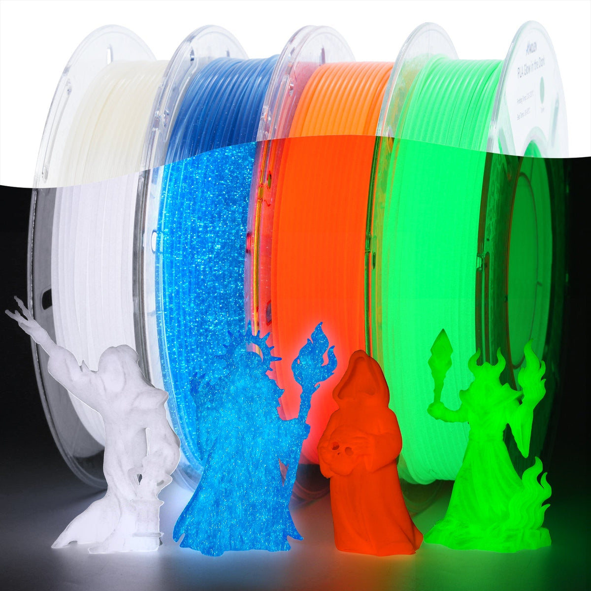 PLA Glow in the Dark Variety Pack (4x200g)