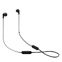 JBL Tune 215 - Bluetooth Wireless in-Ear Headphones with 3-Button Mic/Remote and Flat Cable - Black, Small