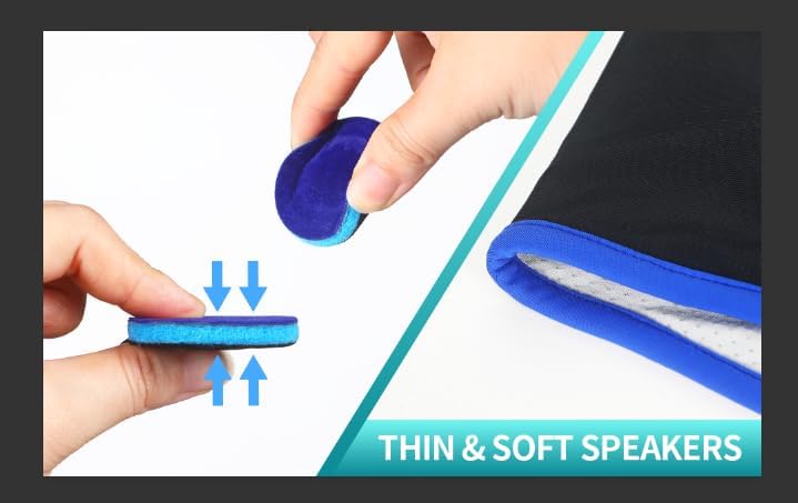 Bluetooth-Module V5.2 Replacement Speakers with Ultra Thin Stereo, Pillow Speaker with Mic, DIY Headset for Sleep