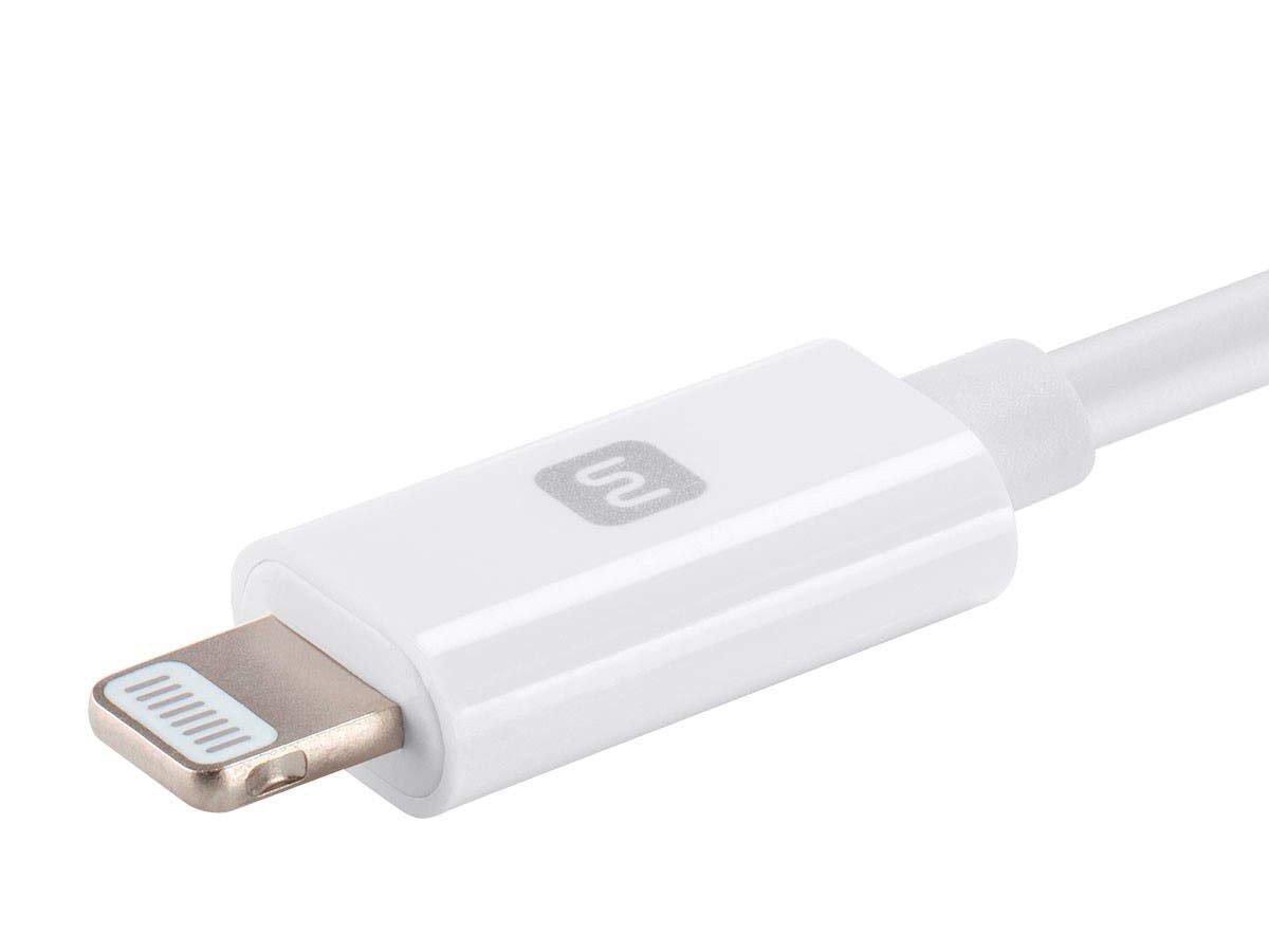 Monoprice 3ft Apple MFi Certified Lightning to USB Type-C Sync Cable - White, for iPod, iPhone, iPad with Lightning