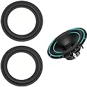 LinaLife 2pcs 10 inch 10" Speaker Foam Surround Kit, 250mm Perforated Rubber Edge Rings Replacement Parts Speaker Repair DIY Surround Rubber Edge