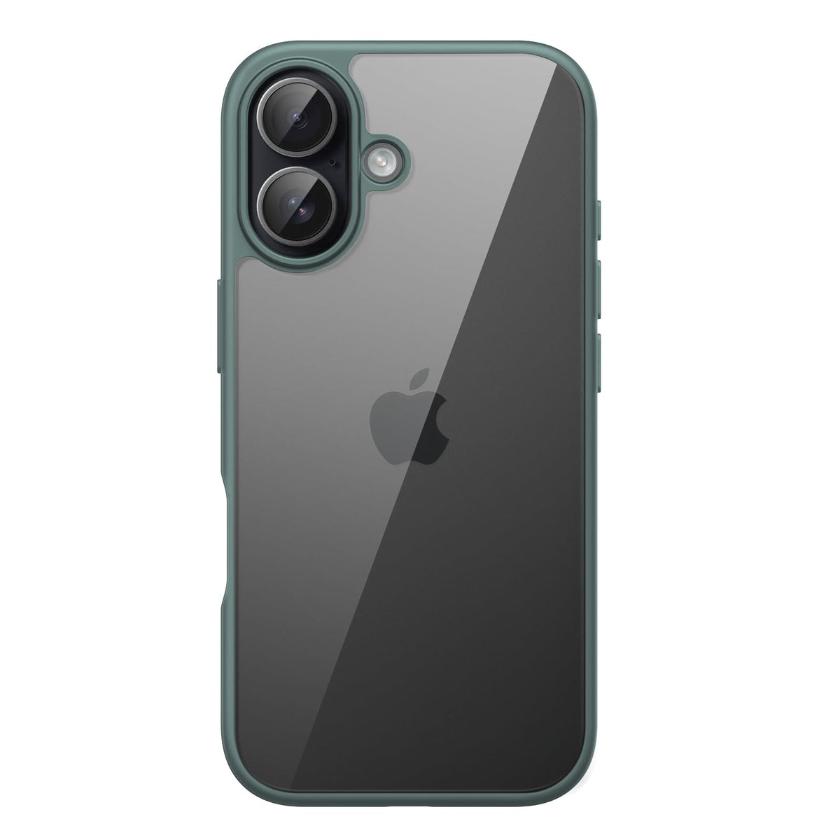 Jetech Case For Iphone 17 6.3-Inch, Shockproof Phone Bumper Cover, Solid Color Matte Tpu Frame, Anti-Scratch Clear Back (Dark Gr