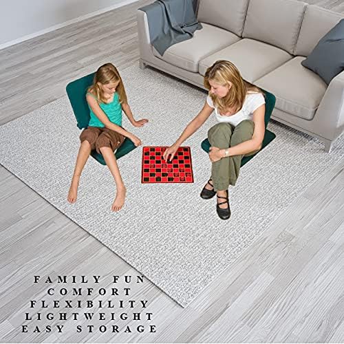 Original BackJack -Made in The USA- Tough Duck Forest Lightweight Floor Seating Chair for Gaming Families Parents Daycare Back Support Reading Yoga Meditation Dorm School