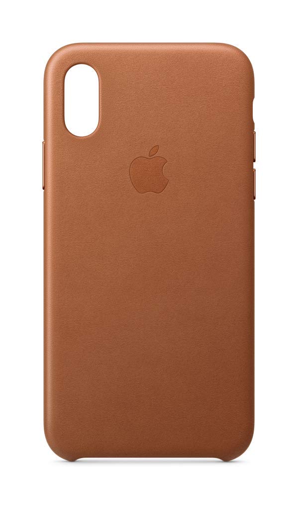 Apple Iphone Xs Leather Case - Saddle Brown