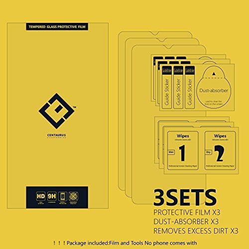 CENTAURUS Galaxy S8 Plus Screen Protector (3 Pack) 2.5D Arc Clear Ultra-Thin 9H Full Coverage Tempered Glass