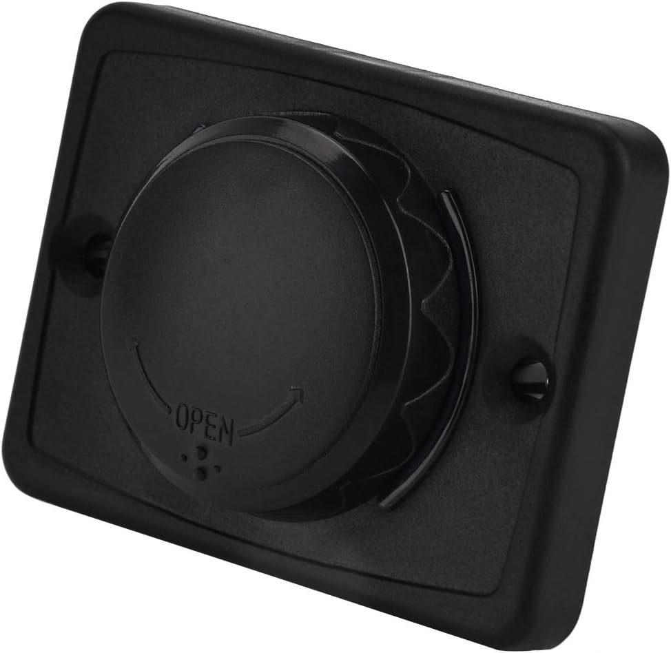 Aramox Car USB Dual Port Socket Outlet, 3.1A Black ABS 12V with LED