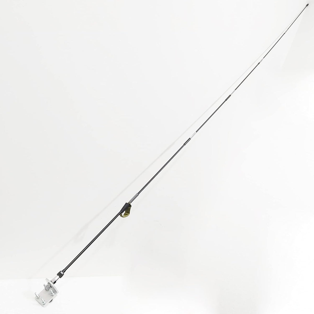 Double Groove Antenna Mirror Mount for CB Radio with SO239 Stud, 3/8” x 24 Thread