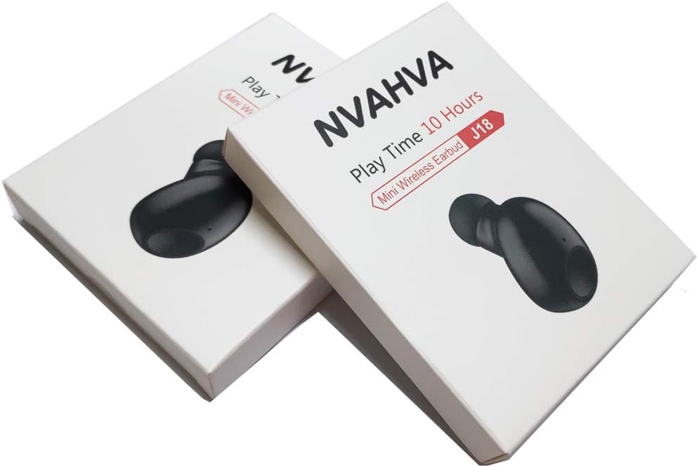 Single Bluetooth Earpiece, Wireless Headphone Mini Headset, 10 Hrs Playtime for iOS Android Smart Phones
