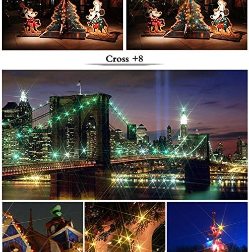 ZOMEI 55mm Star-Effect Cross Starburst Twinkle Lens + 4, 6, 8 Points Star Filter Set for Canon Nikon