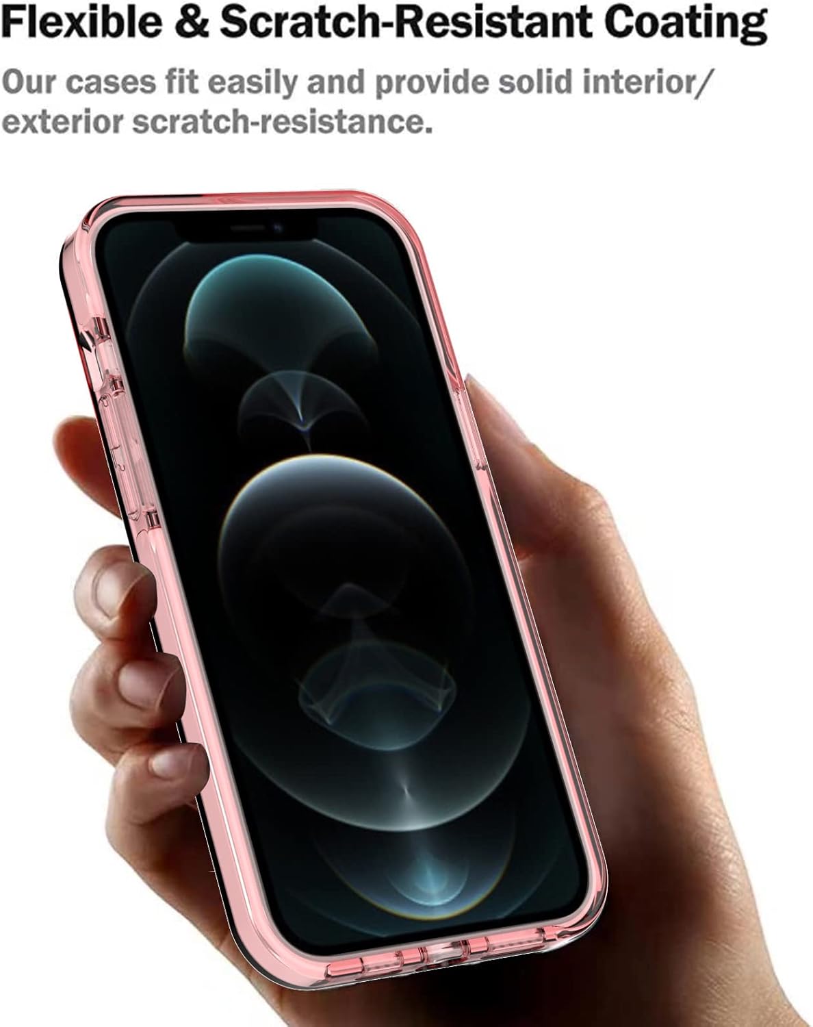 ArtsEvo Designed Case for iPhone 14 Pro Max, 6.6ft Drop Protection, Full Body Screen Camera Protective Case, Pink