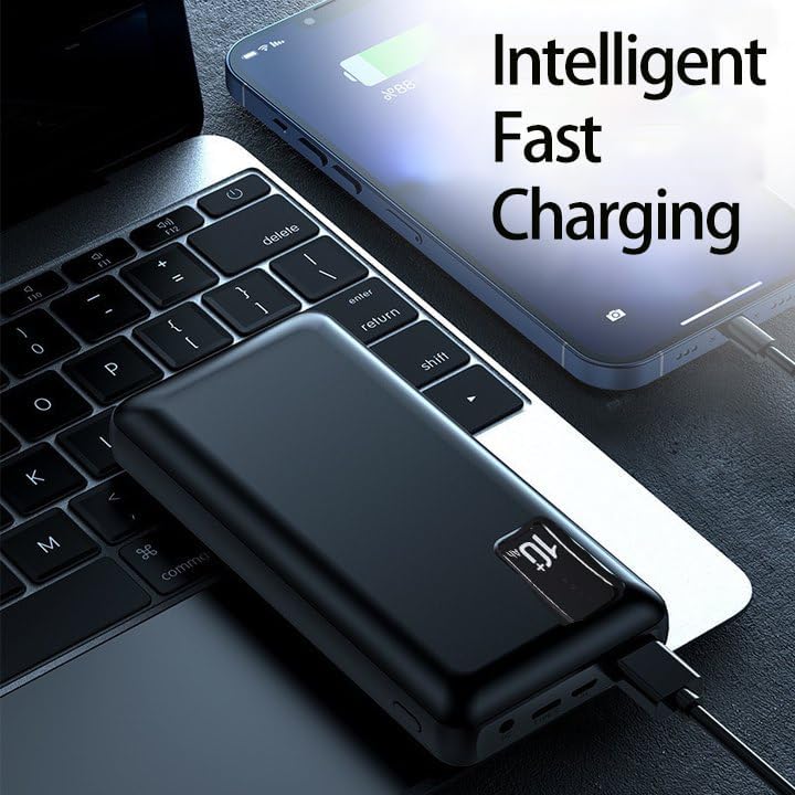 10000mAh Dual USB Portable Charger, 5V/2A Fast Charger with LED Display