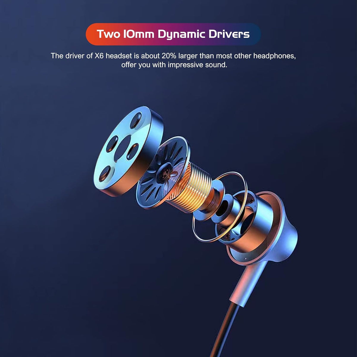 100 Hours Playtime Neckband Bluetooth Headphones, Wireless Earphones with Microphone, Game Mode, USB-C Fast Charging