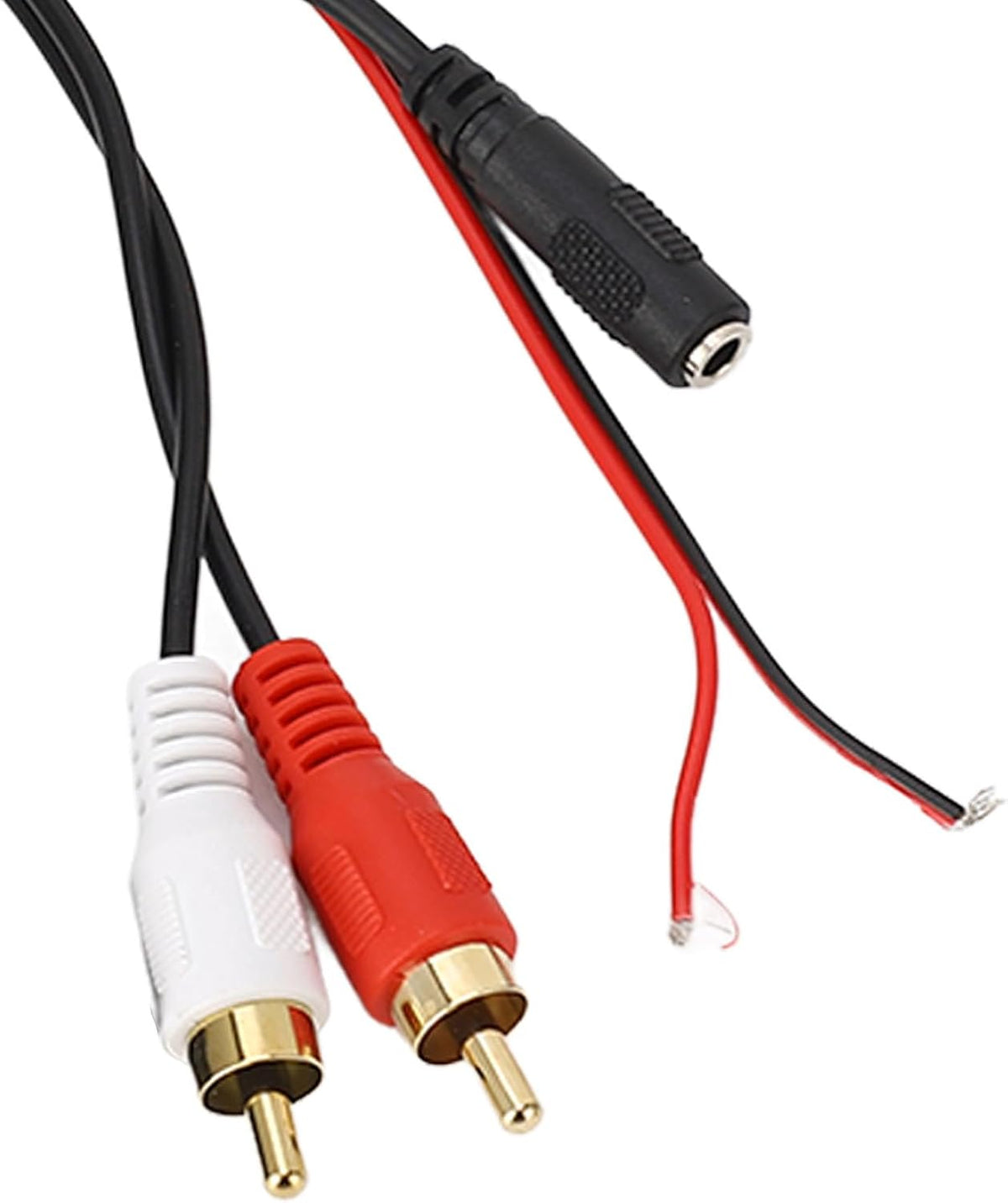 Bluetooth AUX Module 2 RCA Cable Adapter with Hands-Free Microphone