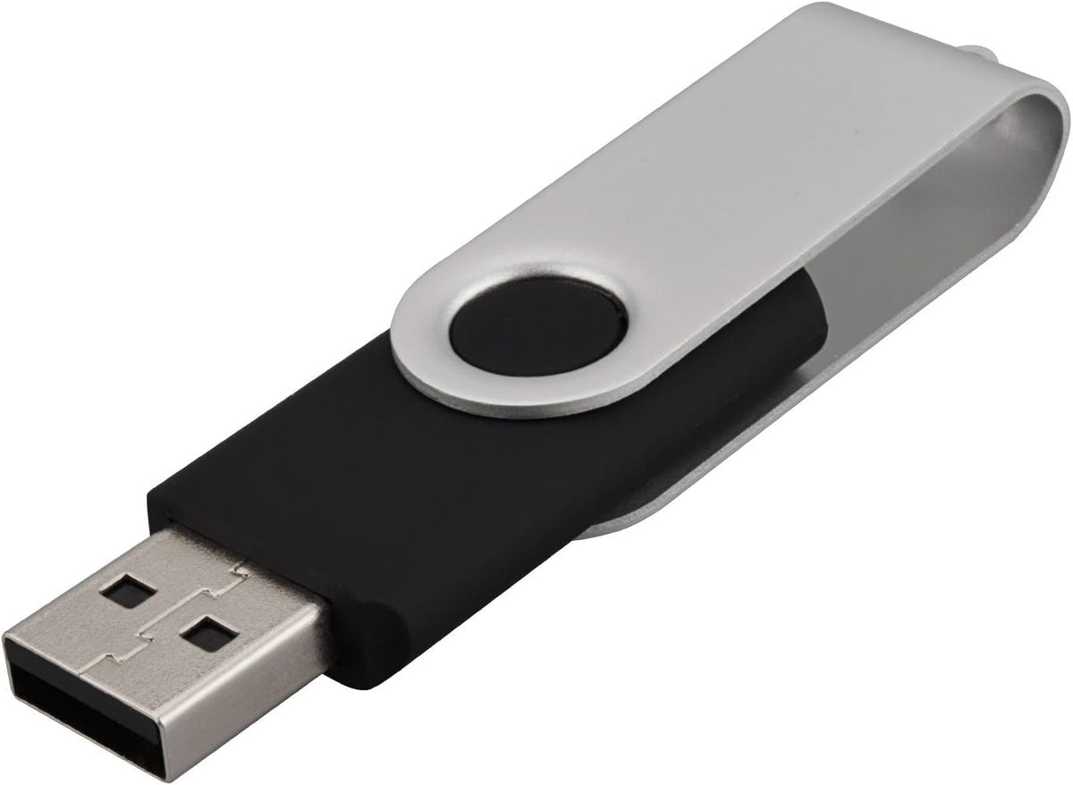 10 Pack USB Flash Drives - 32GB USB 2.0 Memory Stick - Black