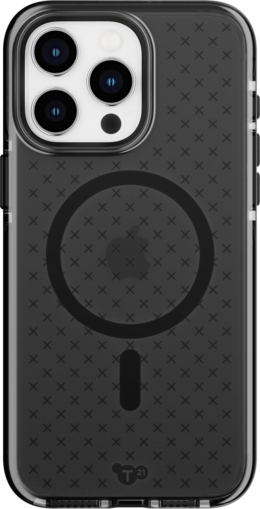 Tech21 Evo Check Case For Iphone 15 Pro Max - Compatible With Magsafe - Impact Protection Case - Smokey/Black