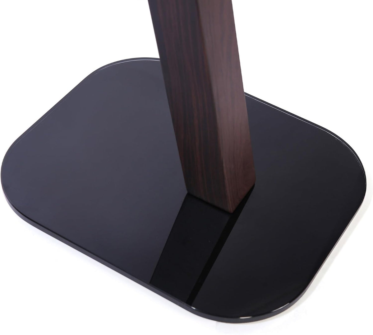 EXIMUS One Pair Fixed Height Universal Speaker Floor Stands - Espresso - 610 Series