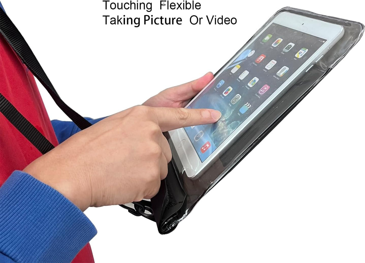 Floating Waterproof Tablet Case for iPad Pro 12.9 inch, Galaxy Tab S8+/S9+ 12.4", Surface Pro X/9/8/7/6 (White, 13inch)