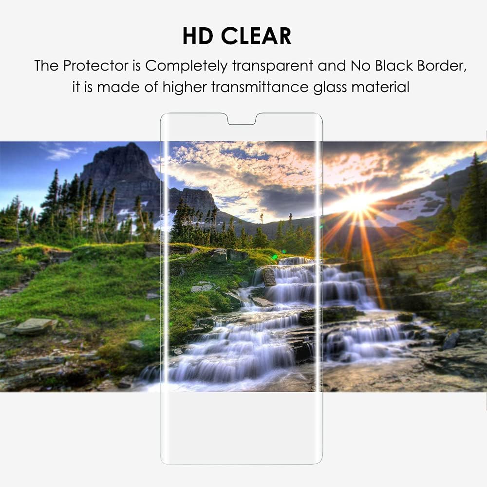 [3 Pack Galaxy Note 8 Screen Protector, Full Coverage UV Liquid Tempered Glass for Samsung Note8