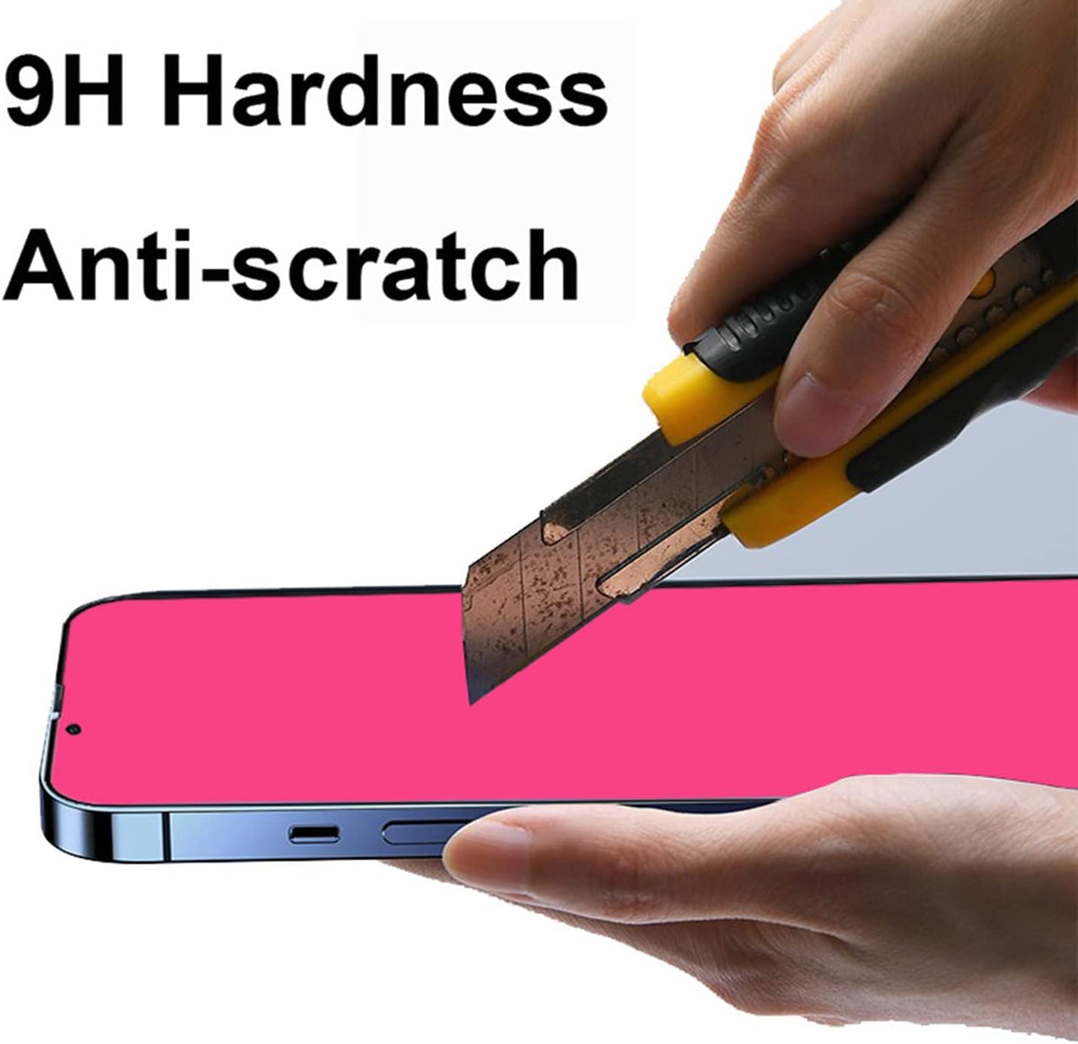 2 Piece Privacy Tempered Glass for iPhone 12 Pro Max 6.7 inch Anti-blue Anti-Spy Screen Protector Mirror Gradient