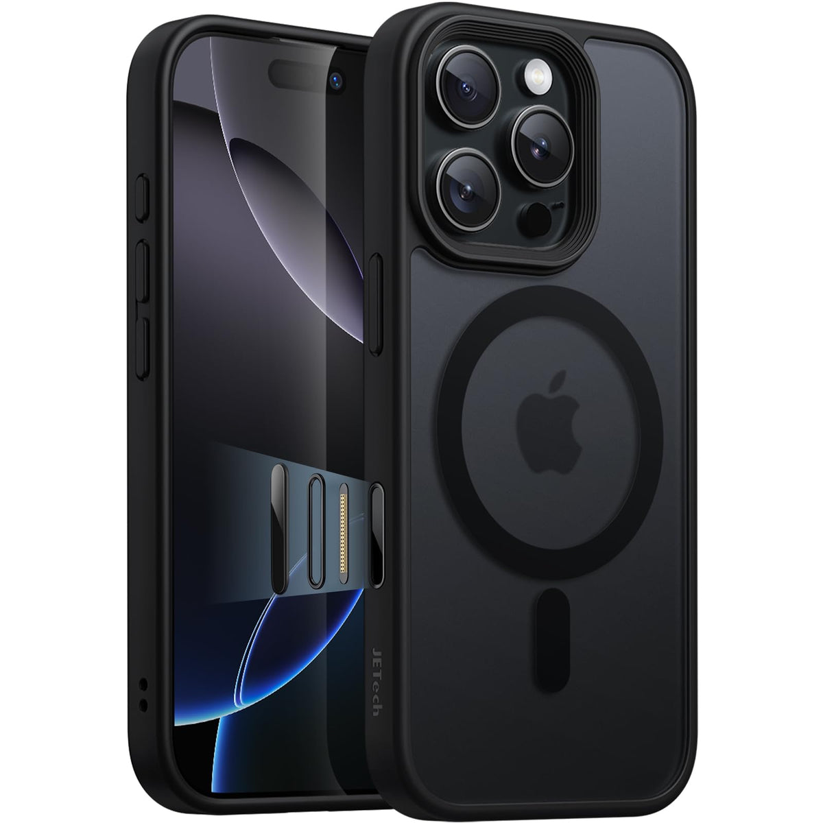 Jetech Magnetic Case For Iphone 16 Pro Max 6.9-Inch With Camera Control Capture Button, Compatible With Magsafe, Translucent Mat
