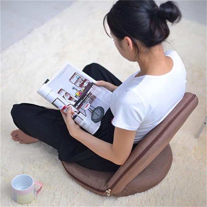 Office Chair Gaming Chair Computer Chair Padded Floor Chair with Adjustable Backrest Living Room Furniture Leisure Chair for Meditation Tv Watching
