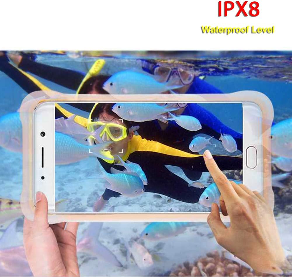Underwater Photography Waterproof Phone Case Pouch for Android 5.0-5.2, Enhanced Cell Phone Dry Bag with Armband