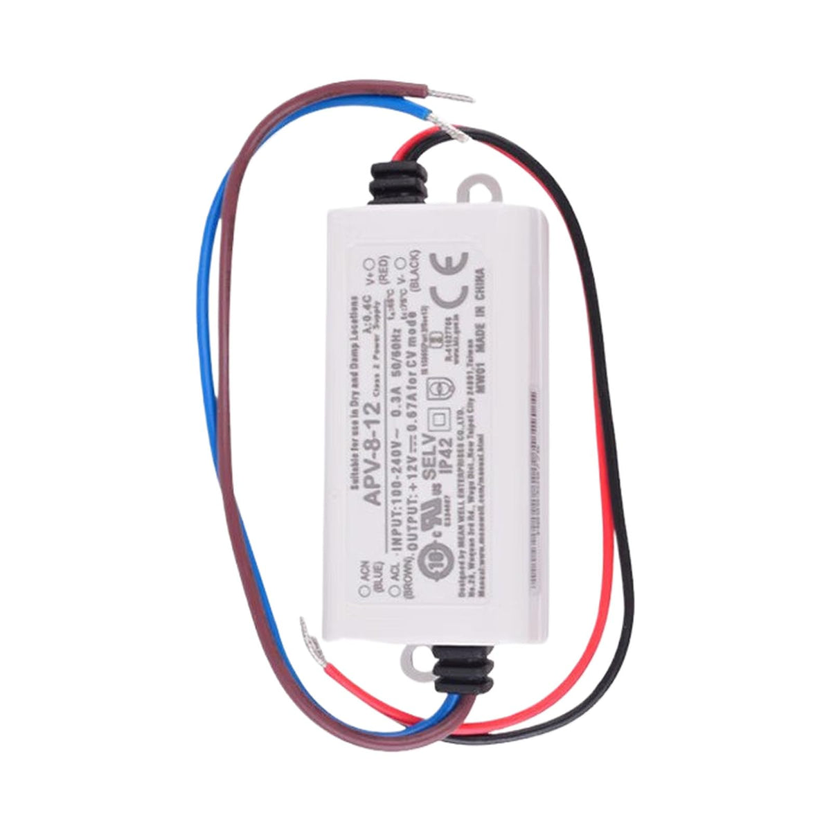 Generic Apv-8-12 12V 0.67A 8W Compact Led Driver, High Efficiency, For Led Lighting, Signs, Ys-Apv-8-12