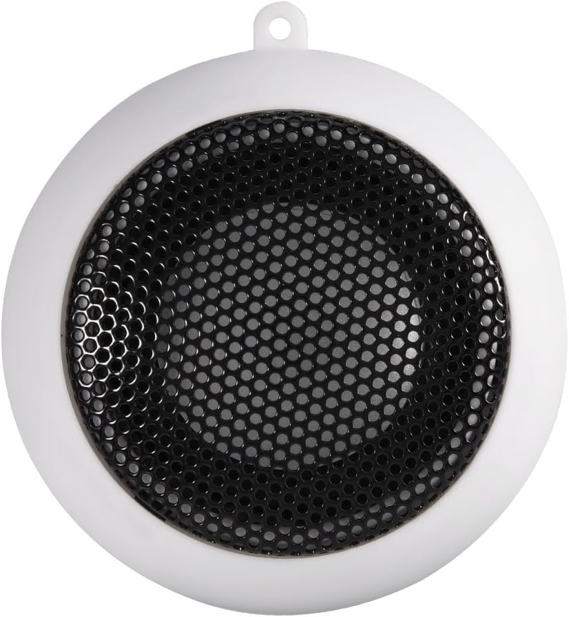 Mini Portable Speaker, Telescopic Design for Computer Smartphone MP3 Tablet, USB Powered, Lightweight, 2 Colors (White)