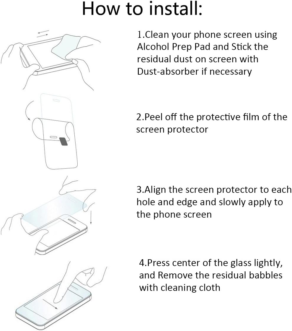 Orzero (3 Pack) Tempered Glass Screen Protector for Michael Kors Bradshaw Smart Watch - 2.5D Arc Edges