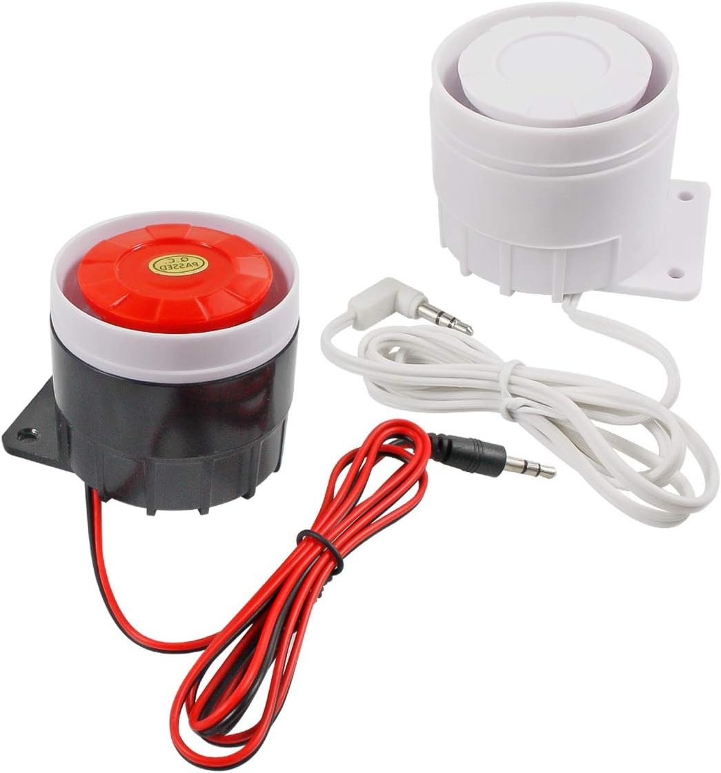 Electronic Buzzer Continuous Sound Decibel Piezo Buzzer IC Alarm Speaker 120db DC12V 2Pcs
