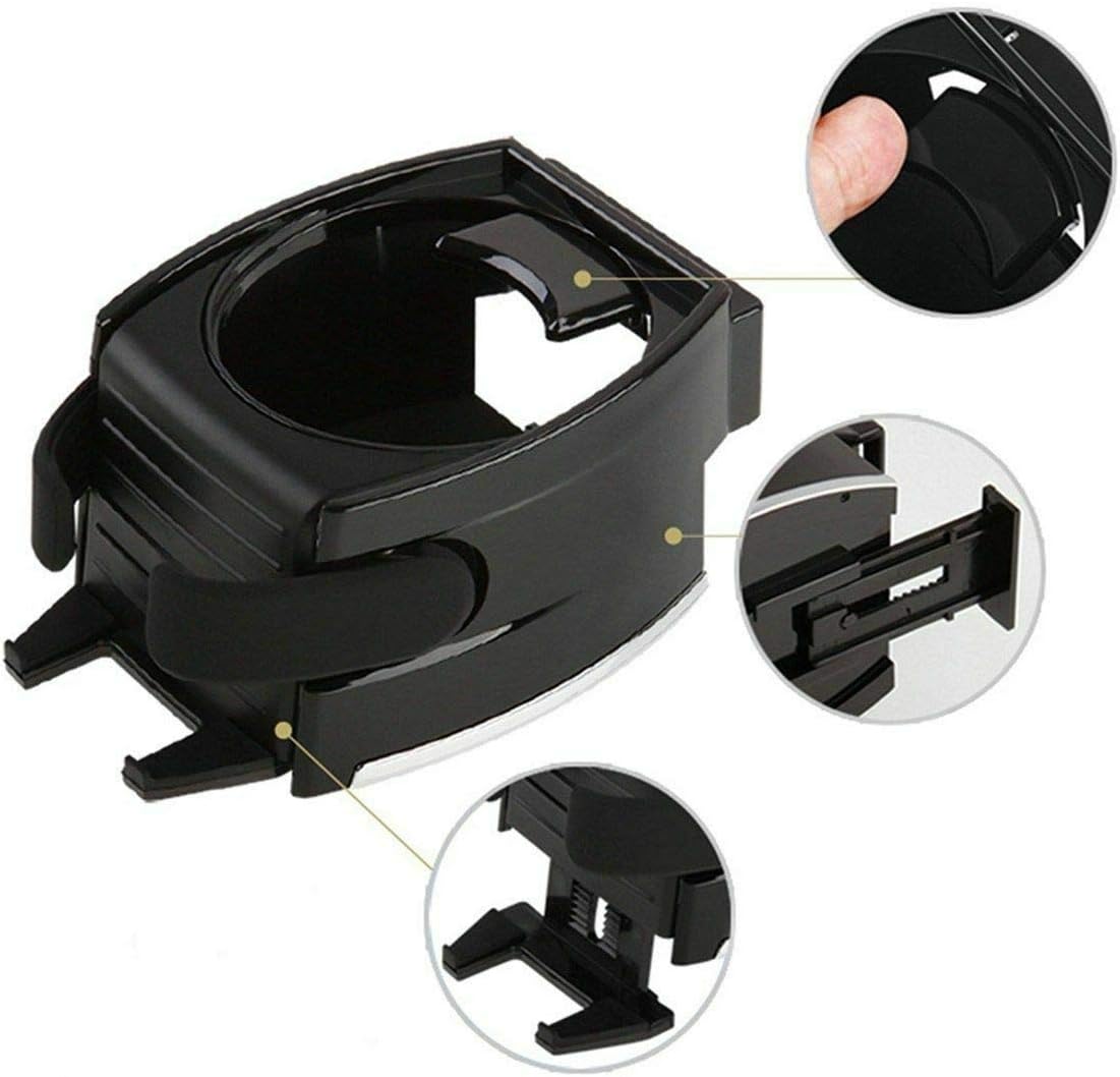 2 in 1 Drinks Holder Universal Car Phone Mount, Air Vent Bottle Cup Water Smart