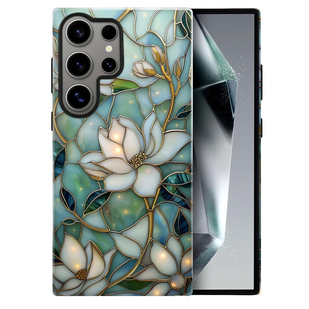 Heindiy Compatible With Samsung Galaxy S23 Ultra Case,Glossy Case All-Round Protection Shockproof Anti-Scratches Tpu Cover,Cases