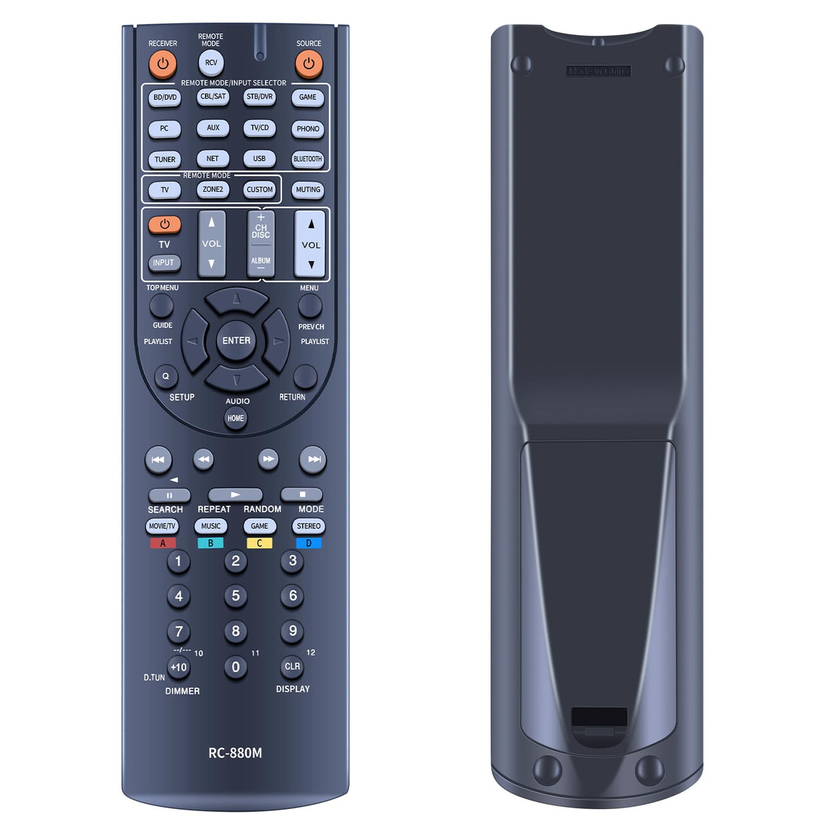 RC-880M Replacement Remote Control Compatible for Onkyo AV Receiver TX-NR636 HT-RC660 HT-S7700