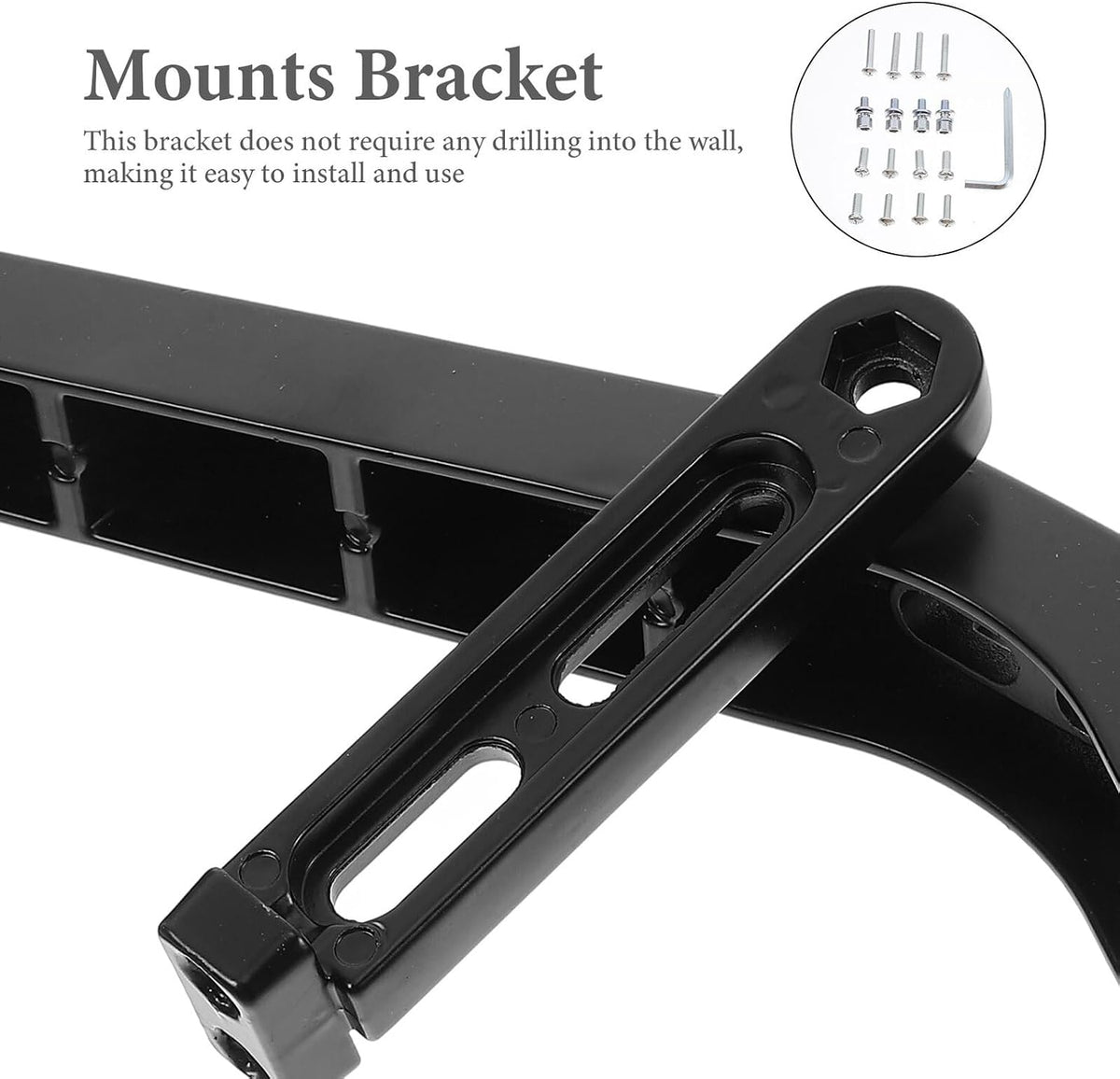 DECHOUS Universal Tv Desk Stand Mount Bracket for Small to Medium Flat Screen Tvs with Tempered Base Compatible