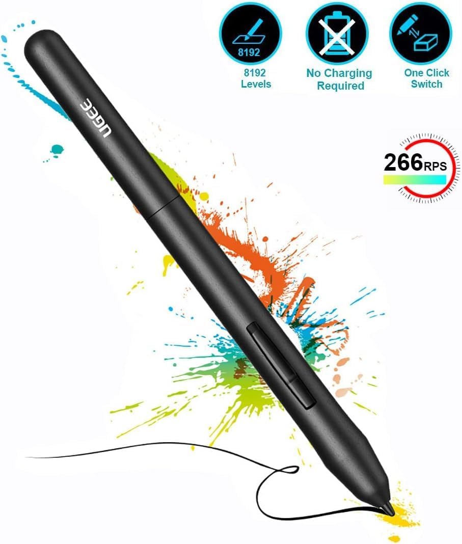 Stylus Pen for Graphics Drawing Tablet - Compatible with M708/S1060/S1060W/S640/S640W