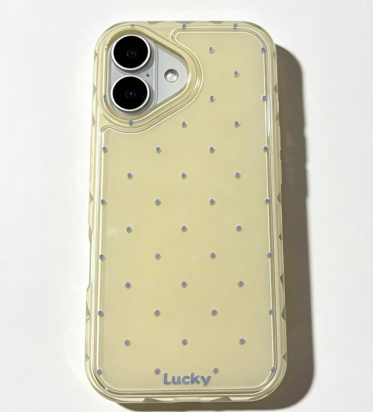 Dwginnt For Iphone 17 6.3 Inch Cute Polka Dot Phone Case Soft Tpu Slim Durable Protective Aesthetics Design Cover For Girls Wome