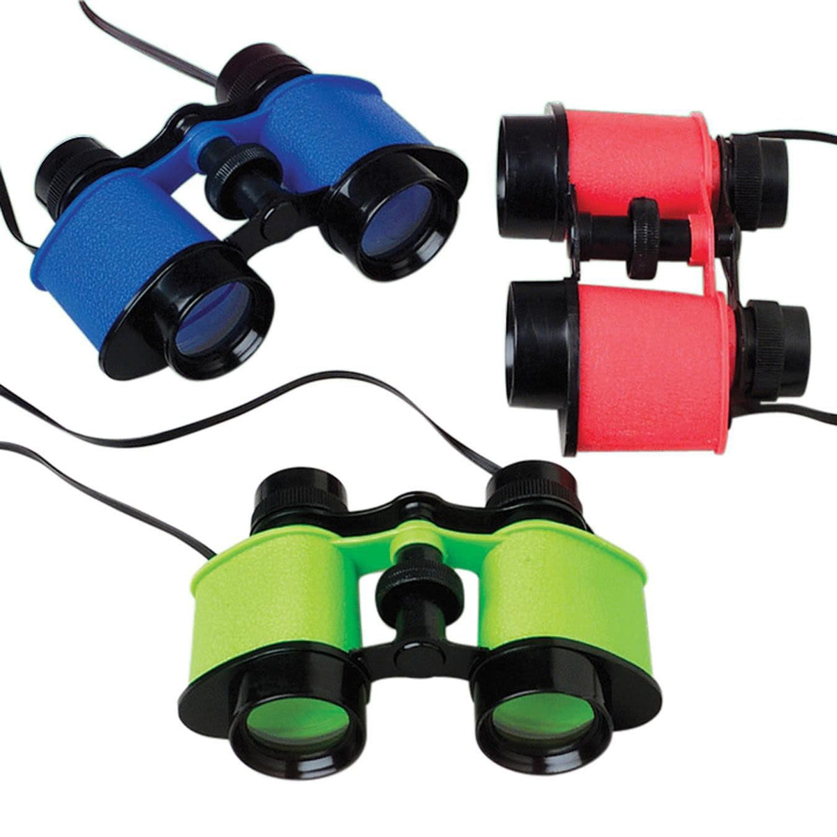 Binoculars, Assorted Colors, 12 Count