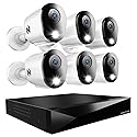 Night Owl 2-Way Audio 12 Channel DVR Video Home Security Camera System with (6) Wired 2K HD Indoor/Outdoor Deterrence Cameras and 2TB Hard Drive (Add