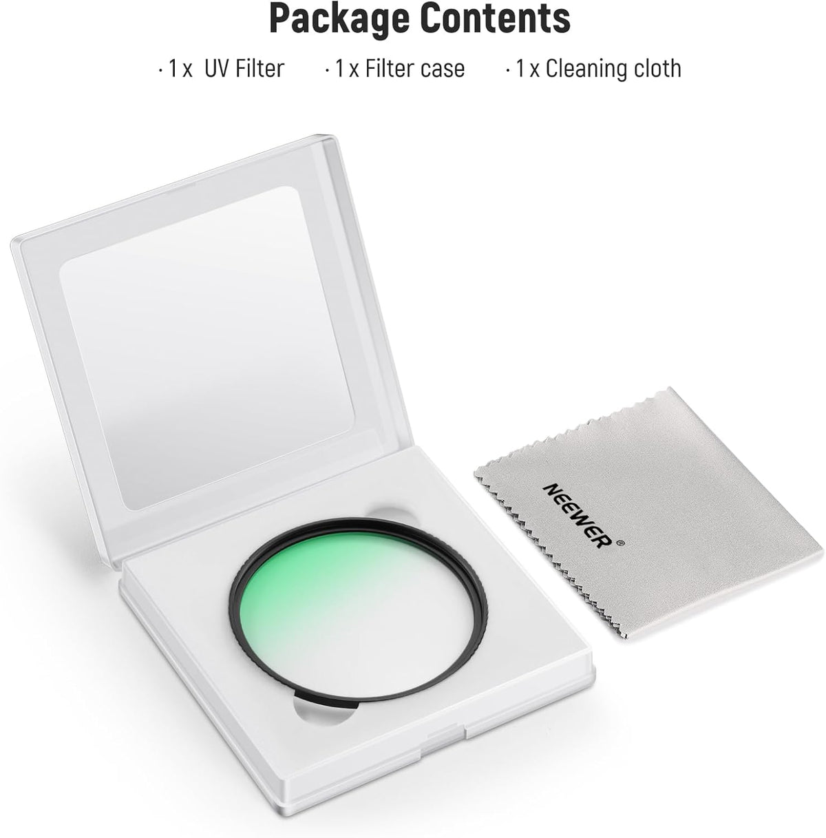 NEEWER 86mm UV Protection Camera Lens Filter - Multi Coated HD Optical Glass, Aluminum Alloy Ultra Slim Frame, Water
