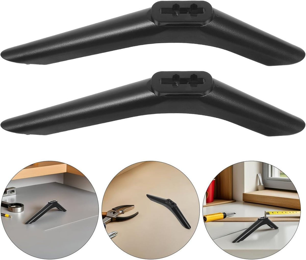 32-43 Inch KALLORY Tv Base Stand Bracket for LED LCD Tvs Universal Tabletop Support Frame with Screws Television