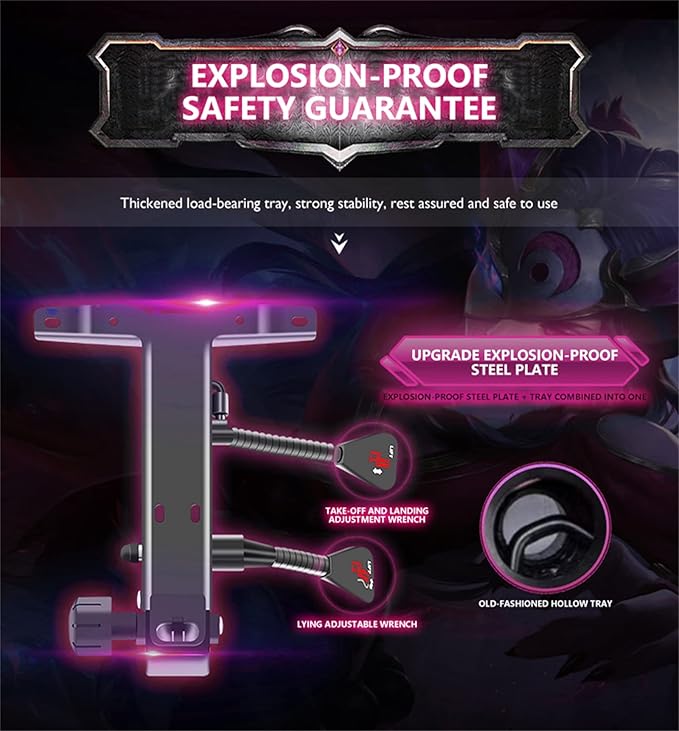 Gaming Chair Massage with Bluetooth Speakers and Led Lights Ergonomic Computer Gaming Chair with Footrest RGB Video Game Chair with High Back Lumbar SupportPink