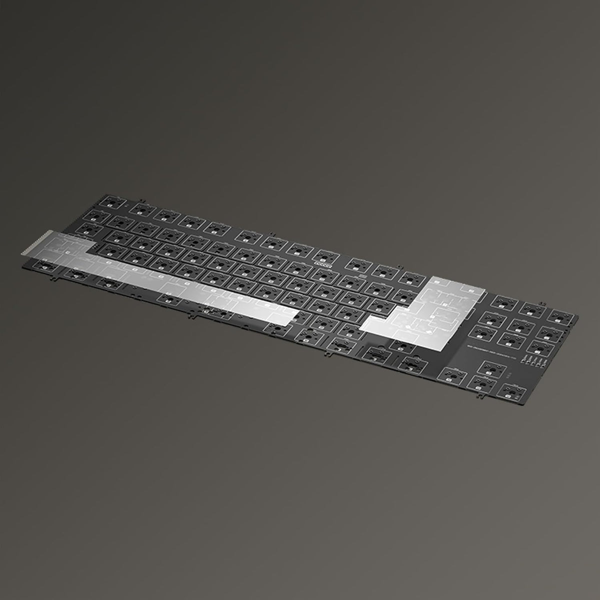 KEEBMONKEY WOBKEY Crush 80 Reboot CNC Aluminum 5-Second Quick-Release Triple-Mode Connectivity Mechanical Keyboard with Superior Acoustics (Lite Silver)