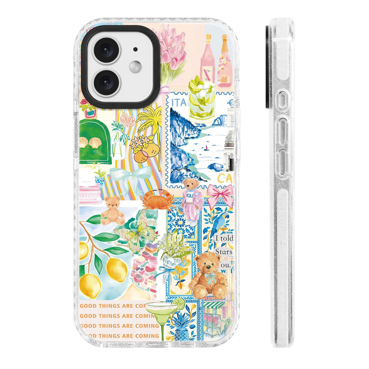 Chics-Flaura For Iphone 12 & Iphone 12 Pro Case [Military-Grade Drop Protection/Uplifting Soft Tpu Protective/Camera Protection/