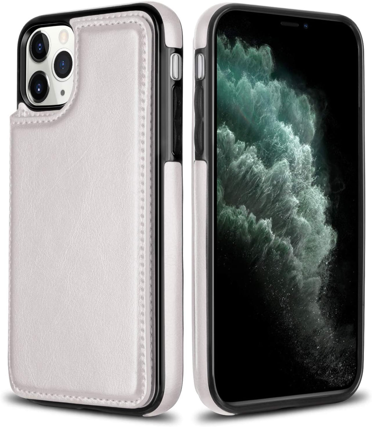 HianDier iPhone 11 Pro Case with Card Holder Wallet, Magnetic Closure Shockproof Cover for iPhone 11 Pro