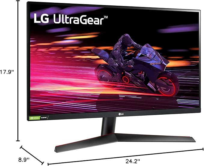 LG 27GP700-B 27” Ultragear FHD (1920 x 1080) IPS Gaming Monitor w/ 1ms Response Time & 240Hz Refresh Rate NVIDIA G-SYNC Compatible with AMD FreeSync Premium Ultra-Thin Bezel HDMI x2