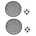 Pair of 10 Inch 10" Universal Metal Car Audio Speaker SubWoofer Waffle Grill Protector Cover With Clips and Screws