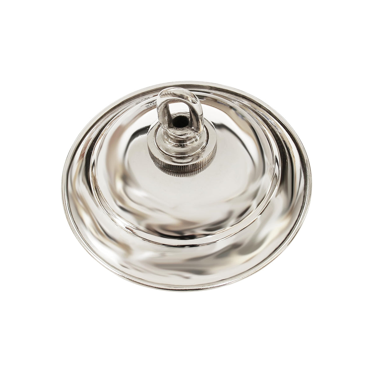 Rch Hardware Cn-Br05-120 Brass Traditional Round Ceiling Canopy, 4.7 Inch, Polished Nickel