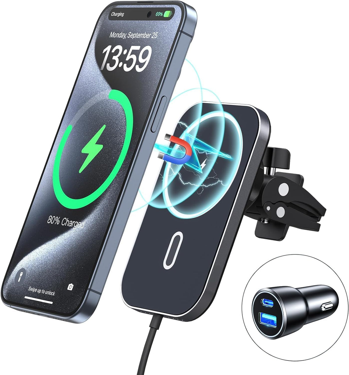 3 in 1 Wireless Charging Station for Multiple Devices