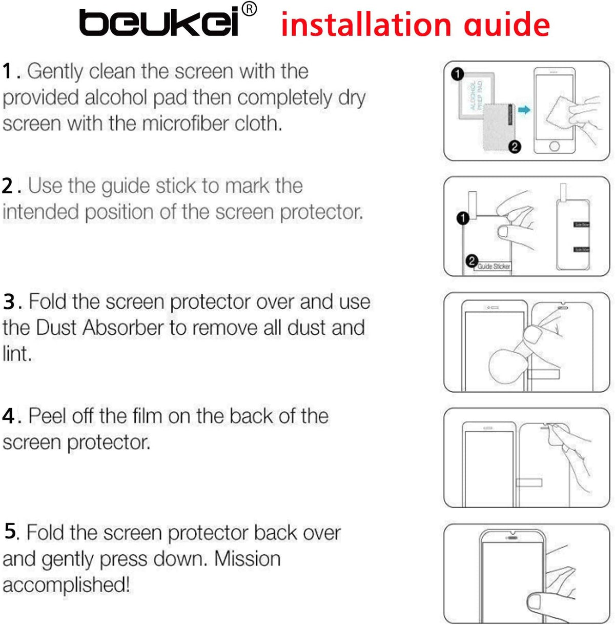 beukei (3 Pack) Screen Protector for OnePlus Nord N20 5G, Touch Sensitive, Case Friendly, 9H Hardness