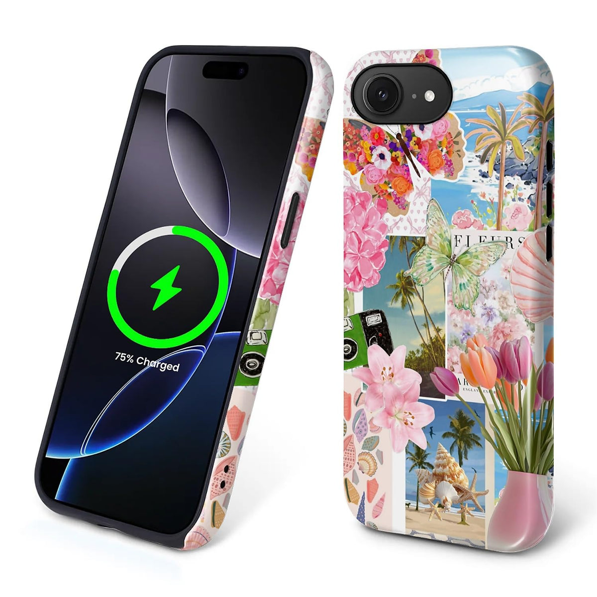 Flivro Magnetic Case For Iphone 16E, Compatible With Magsafe,Pc Hard Shell & Silicone Inner Bumper, Anti-Scratch Full-Body Cover